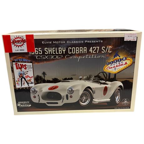 1:24 Die Cast University Racing Legends Elvis 1965 Shelby Cobra