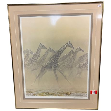 Framed Print "Galloping Herd" Signed Robert Bateman #96 Of 950