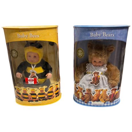 2 Vintage Anne Geddes, Bee & Bear
