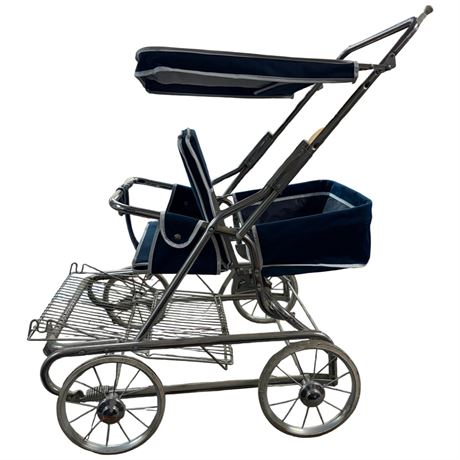 Vintage Baby Jolly Jumper Stroller With Baby Carrier
