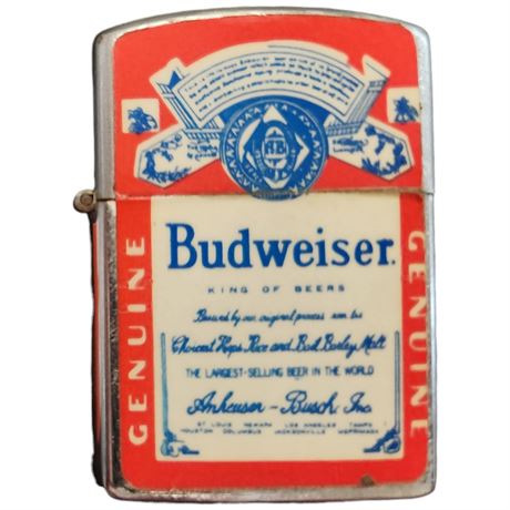 Vintage Budweiser Advertising Lighter