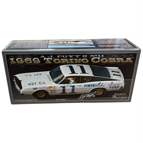 Autographed 1:24 Die Cast A.J. Foyts #11 1969 Torino Cobra