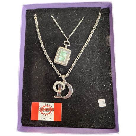 Vintage Christian Dior Necklaces & Clock Pendant