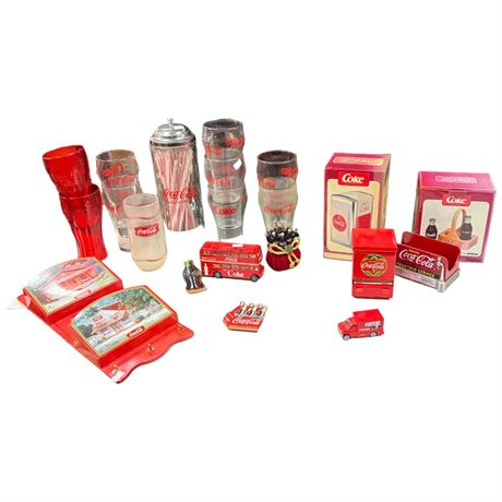 Assorted Coca Cola Collectibles
