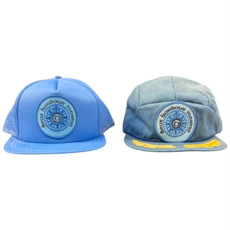 2 Vintage Deep Harbour Marina Snap Back Hats