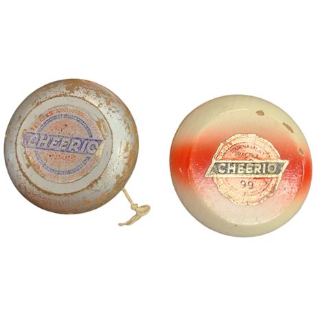 2 Vintage Cheerio Yo-Yos