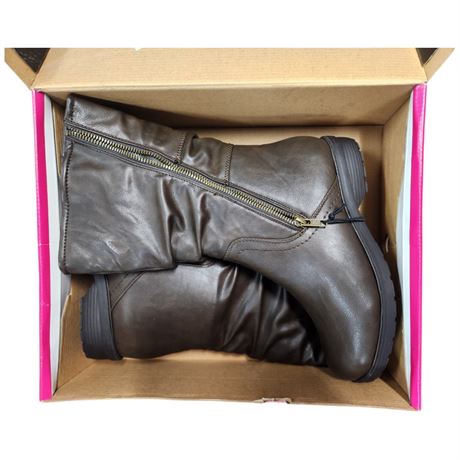 Pair Of George Brown Ladies Boots, Size 8