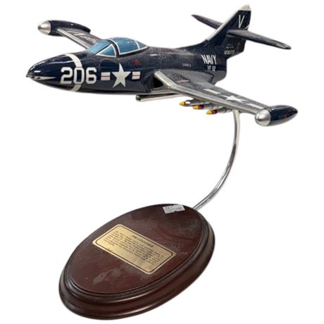 Mastercraft Collection F9F-5 Panther Model Jet, On Stand