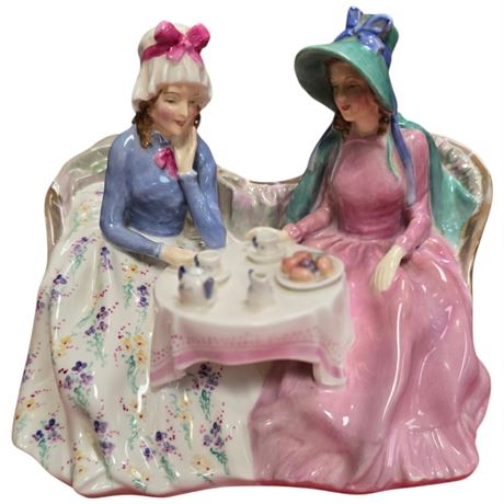 Vintage Royal Doulton Porcelain Figurine "Afternoon Tea"