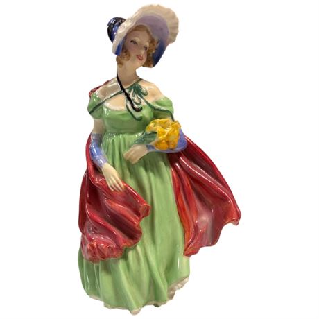 Vintage Porcelain Royal Doulton "Lady April" Figurine