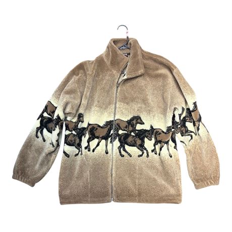 Vintage Teepee Fleece Jacket