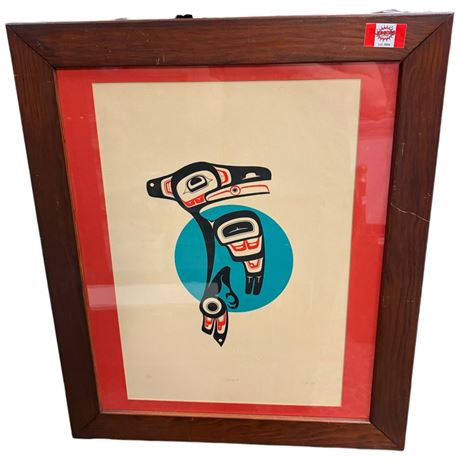 Vintage Framed Print "Raven" #231 Of 325