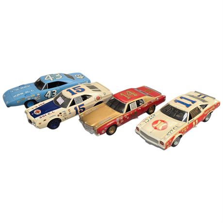 4 Vintage Race Car Models
