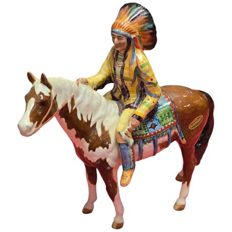 Vintage Beswick Horse "The Mounted Indian"