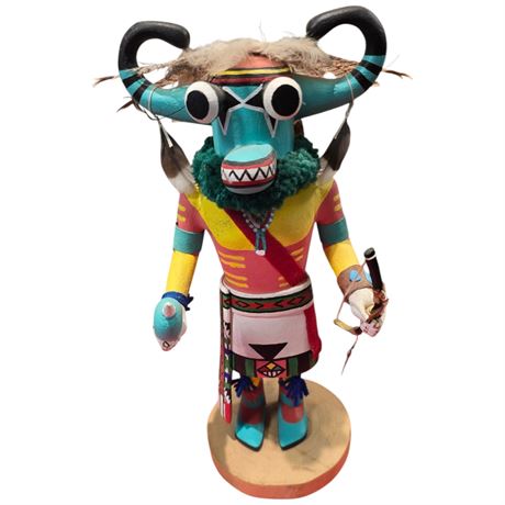 Hand Carved Hand Painted Arlo Nuvayouma Hopi