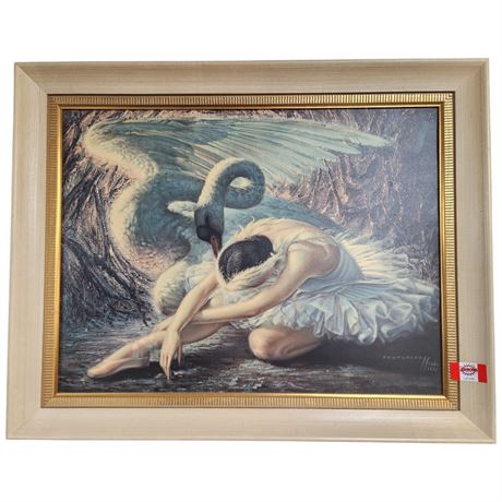 Framed Print "The Dying Swan" By Vladimir Tretchikoff