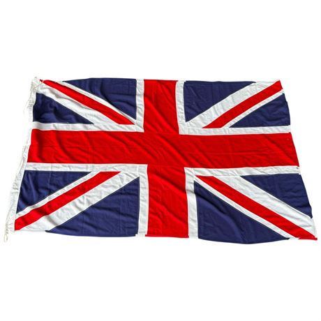 Large British Flag & Miniature Iceland Flag