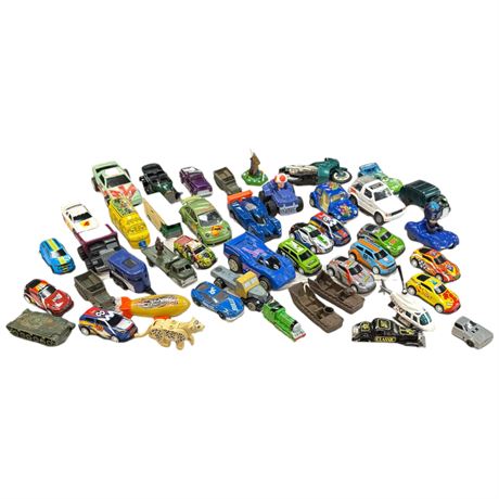Large Assortment Of Miniature Toy Cars