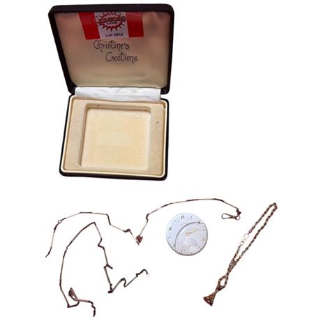 Longines 17 Jewel Swiss Watch With Pocket Watch Chains