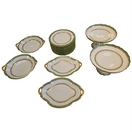 Approx 18 Pieces Of D&C France Porcelain Luncheon Set