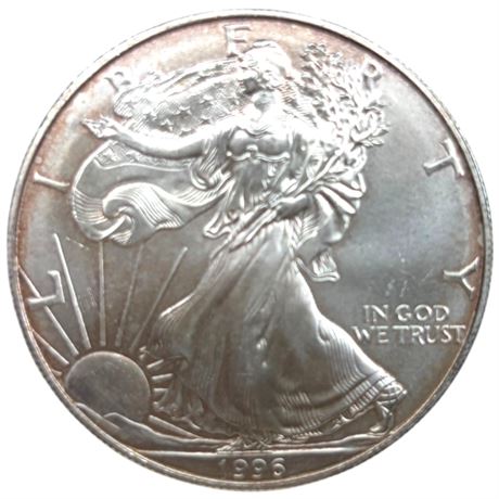 1996 Liberty 1 Oz Fine Silver United States Dollar