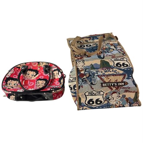 2 Vintage Betty Boop Handbags, Route 66