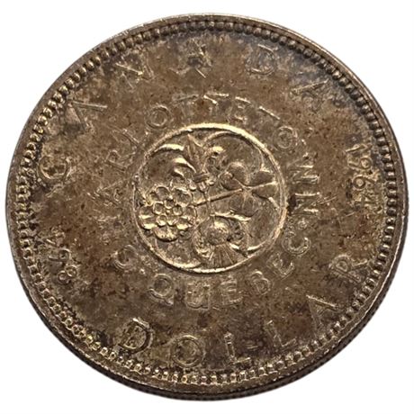 Centennial Quebec 1864-1964 Silver Dollar