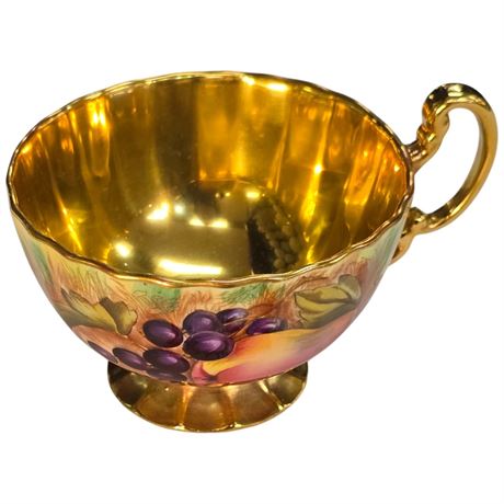 Vintage Signed Aynsley "Orchard Gold" Tea Cup & Saucer