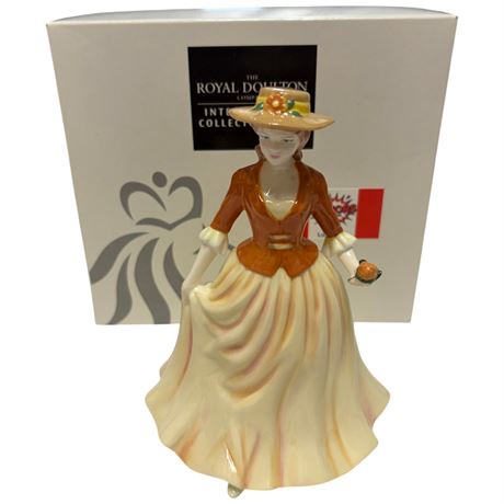 Royal Doulton Porcelain Figurine 'Autumn's Stroll' In Original Box