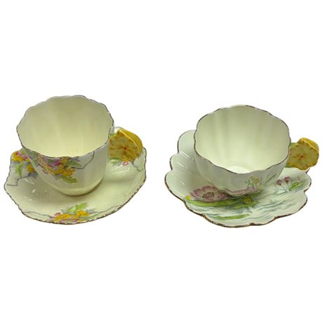 2 Paragon Waterlily Cups & Saucers