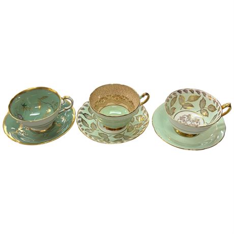 3 Paragon Cups & Saucers