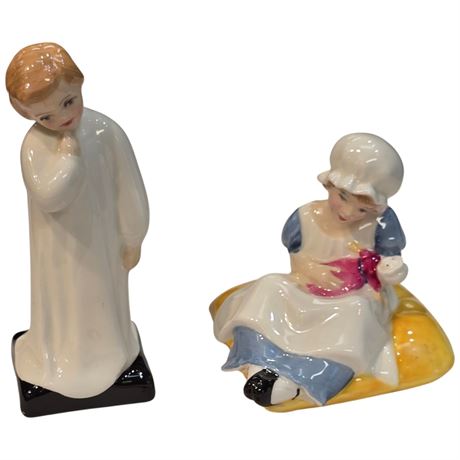 Royal Doulton Porcelain Figurines "Darling & Christmas Eve"