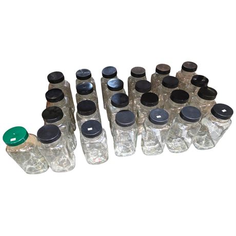 25 Early Glass Candy Jars