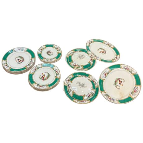 Approx 25 Pieces Of Myott Chelsea Bird Partial Set
