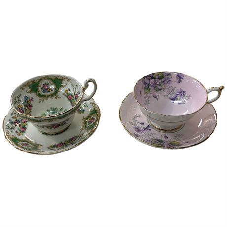 Paragon Double Mark & Coalport, Cups And Saucers