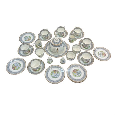 Approx 30 Pieces Of Royal Albert Silver Birch