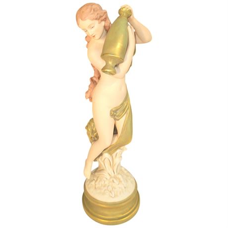 Early Art Nouveau Royal Dux Porcelain Figurine