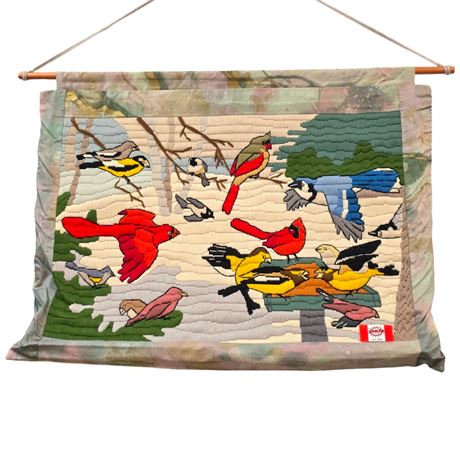 Hanging Woven Bird Tapestry