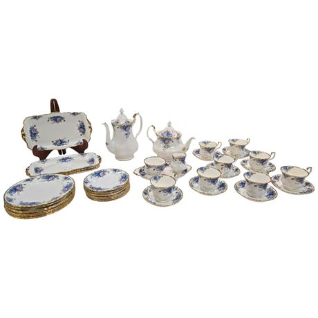 Approx 21 Pieces Of Royal Albert "Moonlight Rose" Partial Place Setting