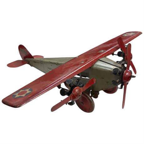 Rare Steelcraft Army Scout Plane Tri Motors In Original Paint