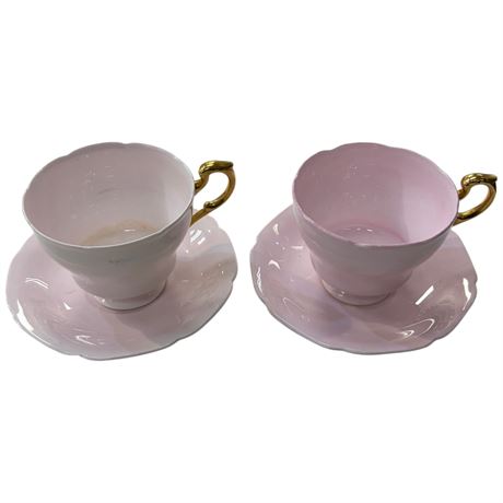 Paragon Double Stamped Cups & Saucers