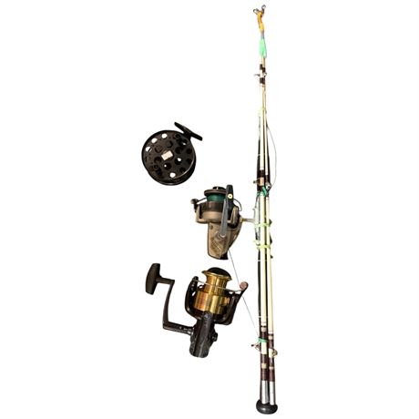 Vintage Fishing Rod & Reels, Danva 4000, Etc.