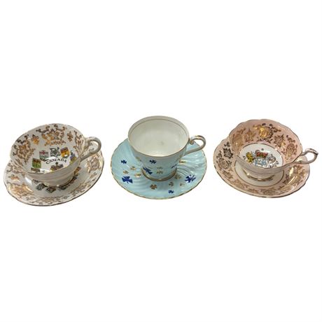 2 Paragon, And 1 Aynsley Cups And Saucers