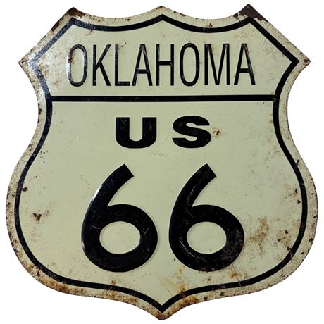 Vintage Oklahoma US 66 Sign
