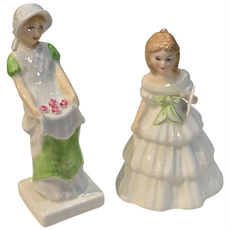 Royal Doulton Porcelain Figurines "Nelle & Julie"