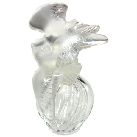 Vintage Signed Lalique "Nina Ricci L'Air Du Temps" Doves Perfume Bottle
