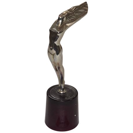 Vintage Chrome Art Deco Flying Lady