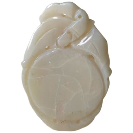 19Th Century Chinese Carved Australian Fire Opal