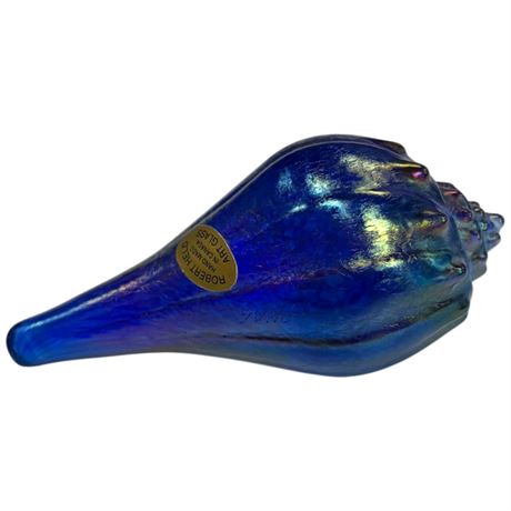 Vintage Robert Held Art Glass Seashell Paper Weight