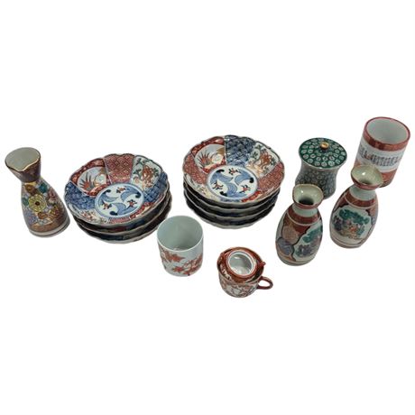 Approx 15 Pieces Of Vintage Asian Pottery